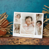 1st Mother's Day Photo collage Keepsake Fotoplaat (Zijkant)