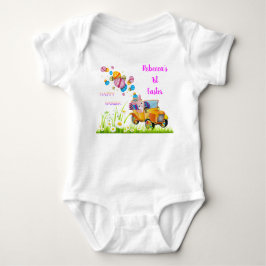 1st Pasgeborstelde Bunny levert paaseieren Romper