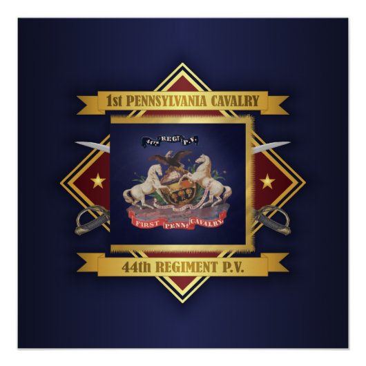 1st Pennsylvania Cavalry Perfect Poster (Voorkant)