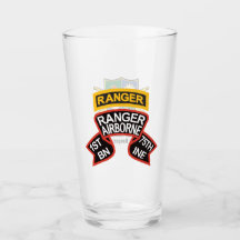1st Ranger BN oude stijl scroll met tab Beer Glass