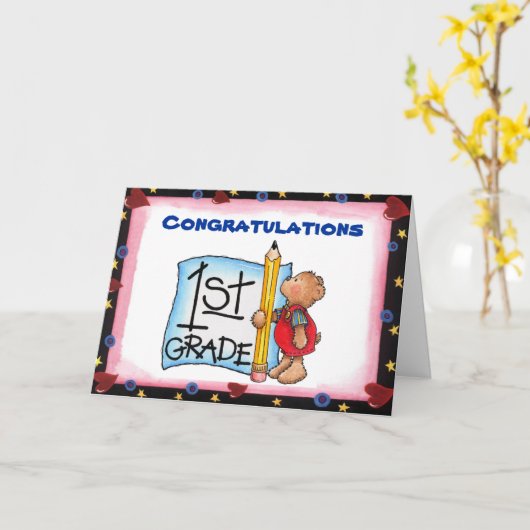 1st rangkaart kaart (Gele Bloem)