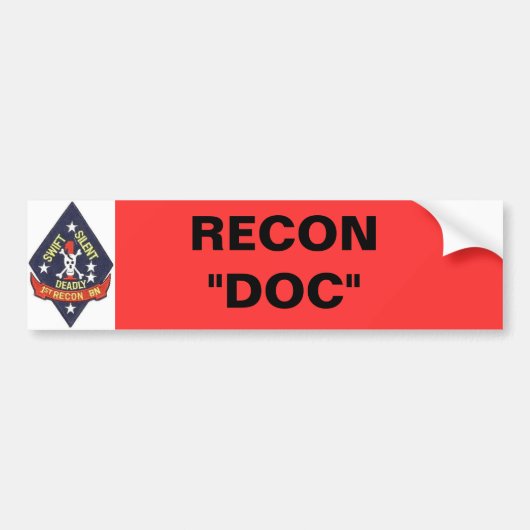 1st_recon-bn_insig, RECON "DOC" Bumpersticker (Voorkant)