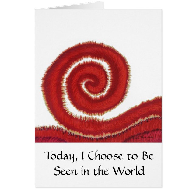 1st-roet Chakra #1 - Vandaag verkies ik om binnen  (Voorkant)