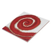 1st-Root Chakra Red Spiral Artwork #1 Tegeltje (Zijkant)