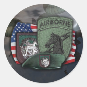 1st Speciale bewerkingen, socom ussocom Stick Ronde Sticker