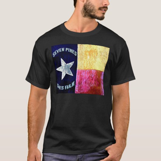 1st Texas Infantry, Hood's Brigade, Lone Star Flag T-shirt (Voorkant)