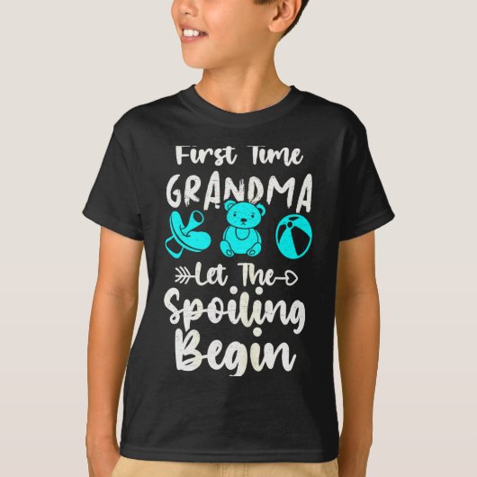 1st Time Grandma To Be First Time Grandma Grandmot T-shirt (Voorkant)