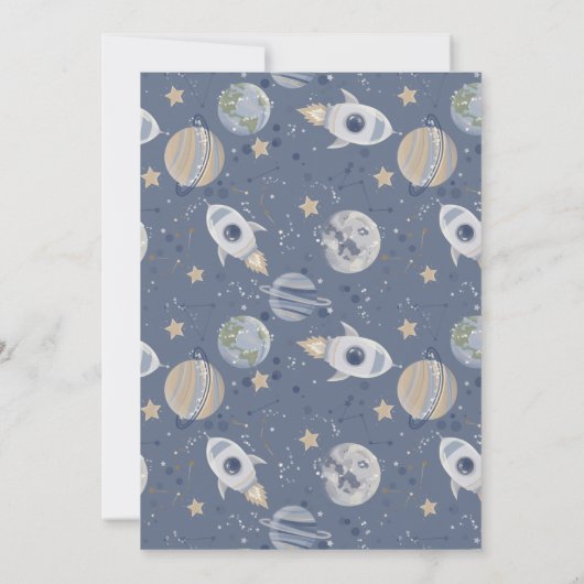 1st Trip Birthday Boy Uitnodiging (Achterkant)