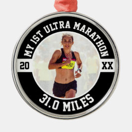 1st Ultra Marathon First Marathoner Running Runner Metalen Ornament
