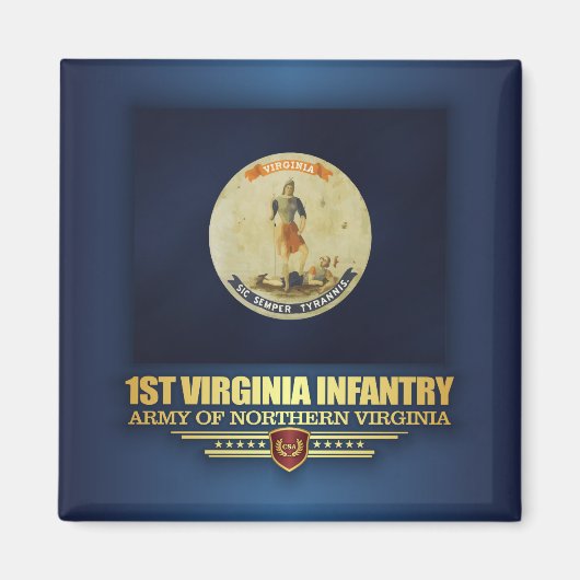 1st Virginia Infantry (f10) Magneet (Voorkant)
