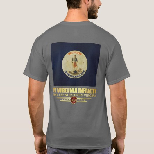 1st Virginia Infantry (f10) T-shirt (Achterkant)