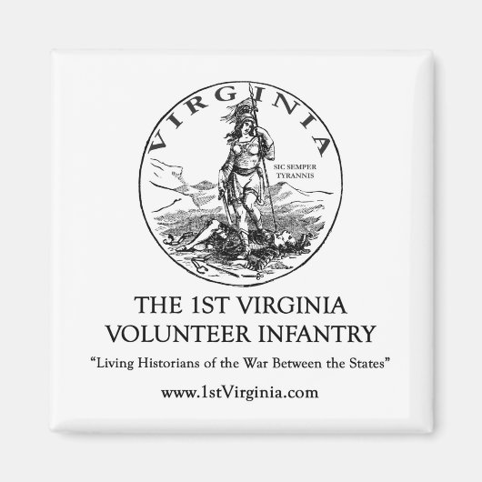 1st Virginia Infantry Magneet (Voorkant)