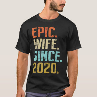 1st Wedding Anniversary For Her Best Epic Wife Sin T-shirt