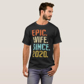 1st Wedding Anniversary For Her Best Epic Wife Sin T-shirt (Voorkant volledig)