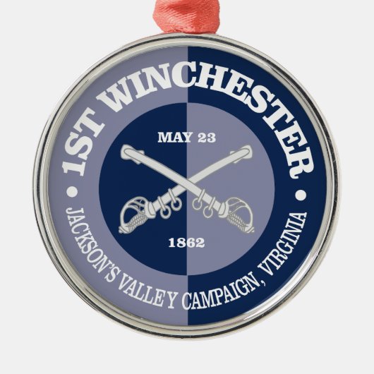 1st Winchester (B&G) Metalen Ornament (Voorkant)