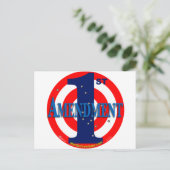 1ste amendement briefkaart (Staand voorkant)