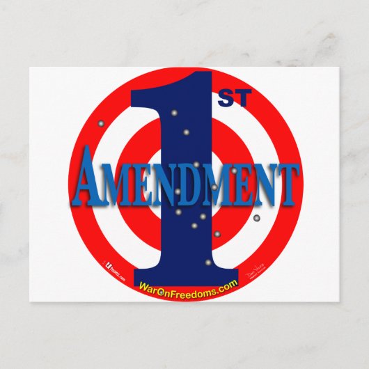 1ste amendement briefkaart (Voorkant)