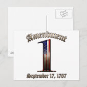 1ste amendement briefkaart (Voorkant / Achterkant)