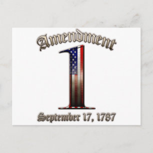 1ste amendement briefkaart