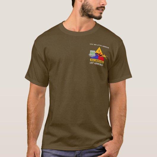 1STE BATTALION 37th ARMOR 1ST ARMORED SHIRT (Voorkant)