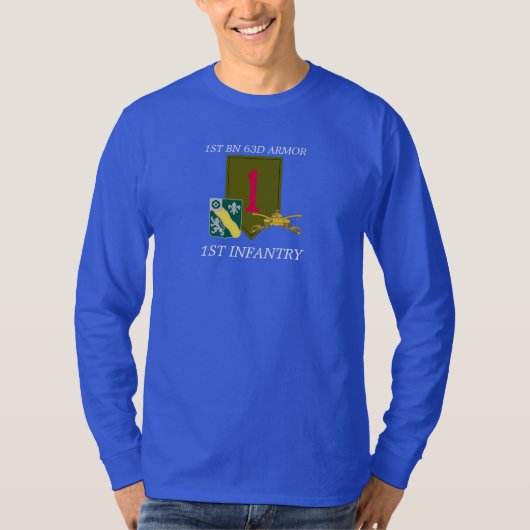 1STE BATTALION 63D ARMOR 1ST INFANTRY SHIRT (Voorkant)
