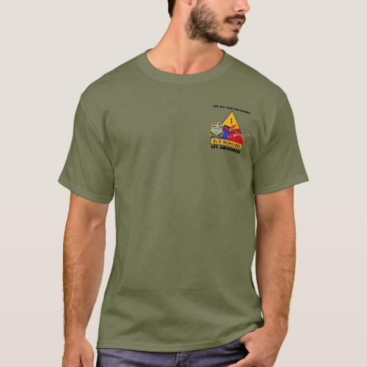 1STE BATTALION 6E INFANTRY 1STE GEARMOREERD SHIRT (Voorkant)