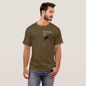 1STE BATTALION 75E RANGER REGT-SHIRT T-SHIRT (Voorkant volledig)