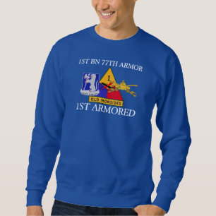 1STE BATTALION 77E ARMOR 1STE GEARMOREERD SHIRT
