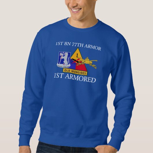 1STE BATTALION 77E ARMOR 1STE GEARMOREERD SHIRT (Voorkant)