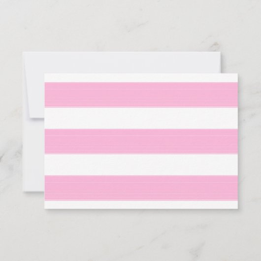 1STE BIRTHDAY Roze Wit & gouden Foto-uitnodiging Kaart (Achterkant)