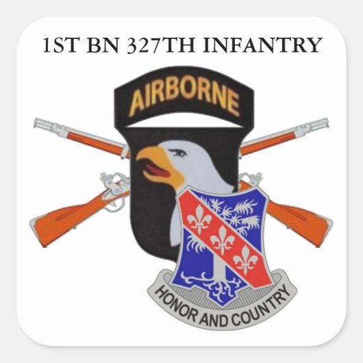 1STE BN 327th INFANTRY 101ST LUCHTBORNE STICKERS (Voorkant)