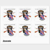 1STE BN 327th INFANTRY 101ST LUCHTBORNE STICKERS (Vel)