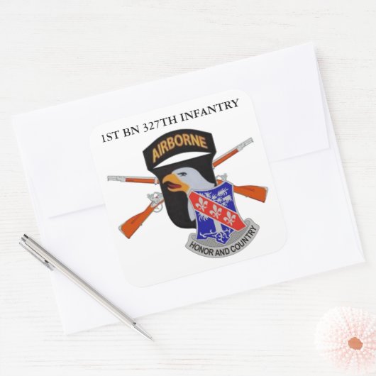 1STE BN 327th INFANTRY 101ST LUCHTBORNE STICKERS (Envelop)