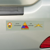 1STE BN 67E ARMOR 1ST ARMORED BUMPERSTICKER (Op auto)