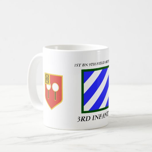 1STE BN 9E VELD ARTILLERY 3RD INFANTRY DIVISION KOFFIEMOK (Voorkant links)
