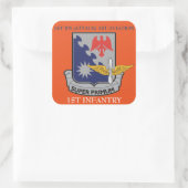 1STE BN (ATTACK) 1STE LUCHTVAART 1STE INFANTRERSTE VIERKANTE STICKER (Tas)