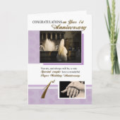 1ste bruiloft van papier kaart (Voorkant)