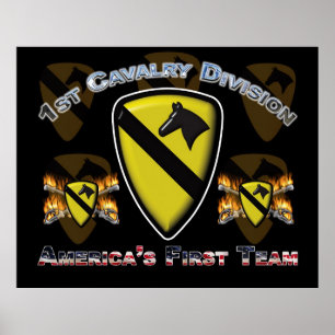 1ste Cav Fort Hood Texas Poster