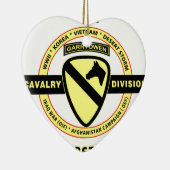 1STE CAVALRY-AFDELING "HET EERSTE TEAM" KERAMISCH ORNAMENT (Rechts)