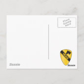 1ste CAVALRY-DIVISION Banner Briefkaart (Achterkant)