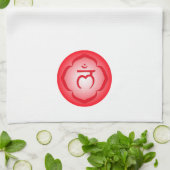 1ste Chakra (de wortelketen) Theedoek (Gevouwen)