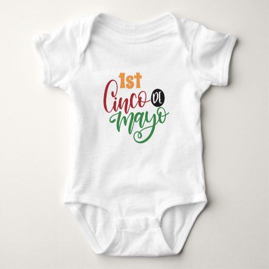 1ste Cinco de Mayo Pattern Romper (Voorkant)