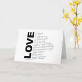 1ste Corinthians 13:4-DE VERSE VAN DE VERLIES Kaart (Gele Bloem)