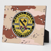 1ste divisie woestijn Storm veteraan Fotoplaat (Zijkant)