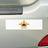 1STE GEARMOREERDE AFDELING "OUDE IRONSIDES" BUMPERSTICKER (Op auto)