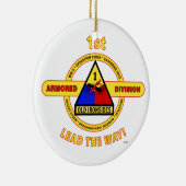 1STE GEARMOREERDE AFDELING "OUDE IRONSIDES" KERAMISCH ORNAMENT (Rechts)