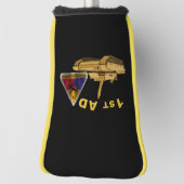 1ste gepantserde divisie "1st AD Old Ironsides" Golfheadcover (Draai 90)