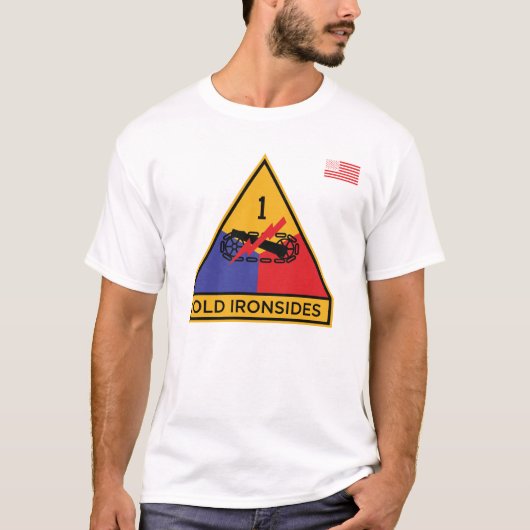 1ste gepantserde divisie "Oude ijronden" T-shirt (Voorkant)