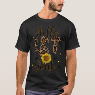 1ste graad 1ste dag schoolleraar schoolloofdruk t-shirt