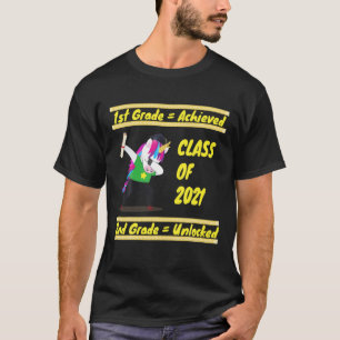 1ste graad bereikt 6e graad ontsloten het Ongeslot T-shirt